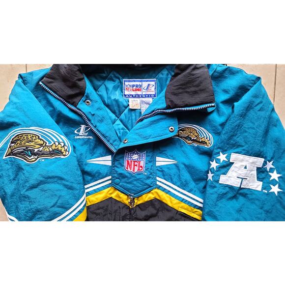 STARTER Other - Jacksonville Jaguars 90s LOGO Athletic puffer L teal gold NFL Pro Line vintage